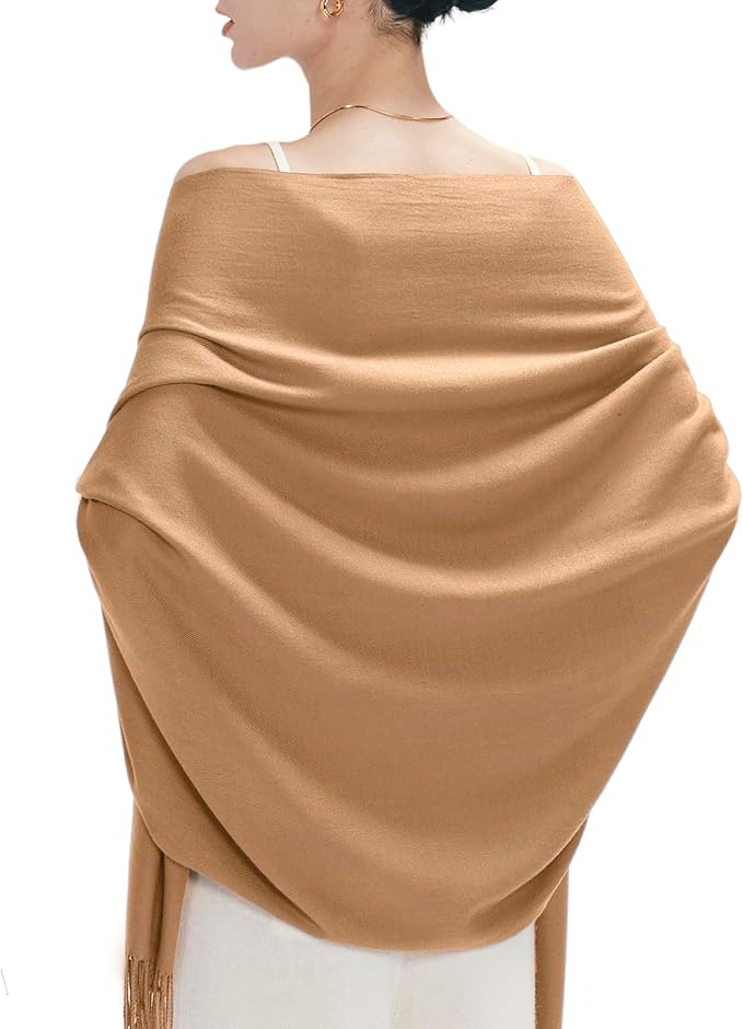 Bufanda de Invierno para Mujer Acolchada y Cálida Ligera Pashmina miniatura 2