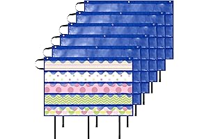 Crtiin 6 Pcs Bulletin Border Storage Pocket Charts for Teachers