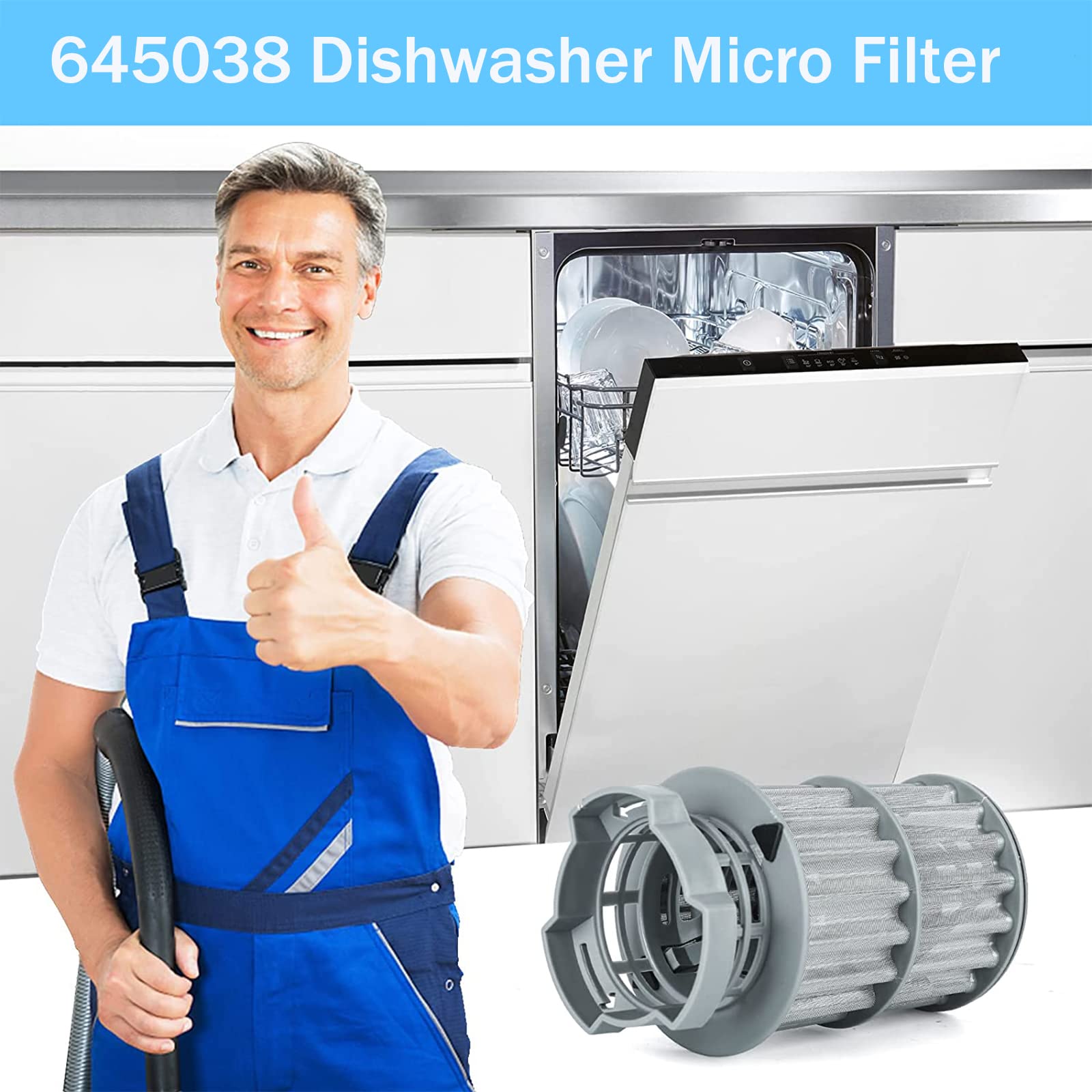 Amazon.com: New Upgraded 00645038 645038 Micro Filter For Bosch  