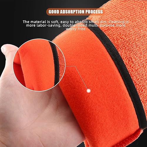 Miniatura 4 de SPTA Manopla de arcilla, 1 pieza, manopla de barra de arcilla de grado fino, manopla de borrador de lavado para detalle de automóviles, guante