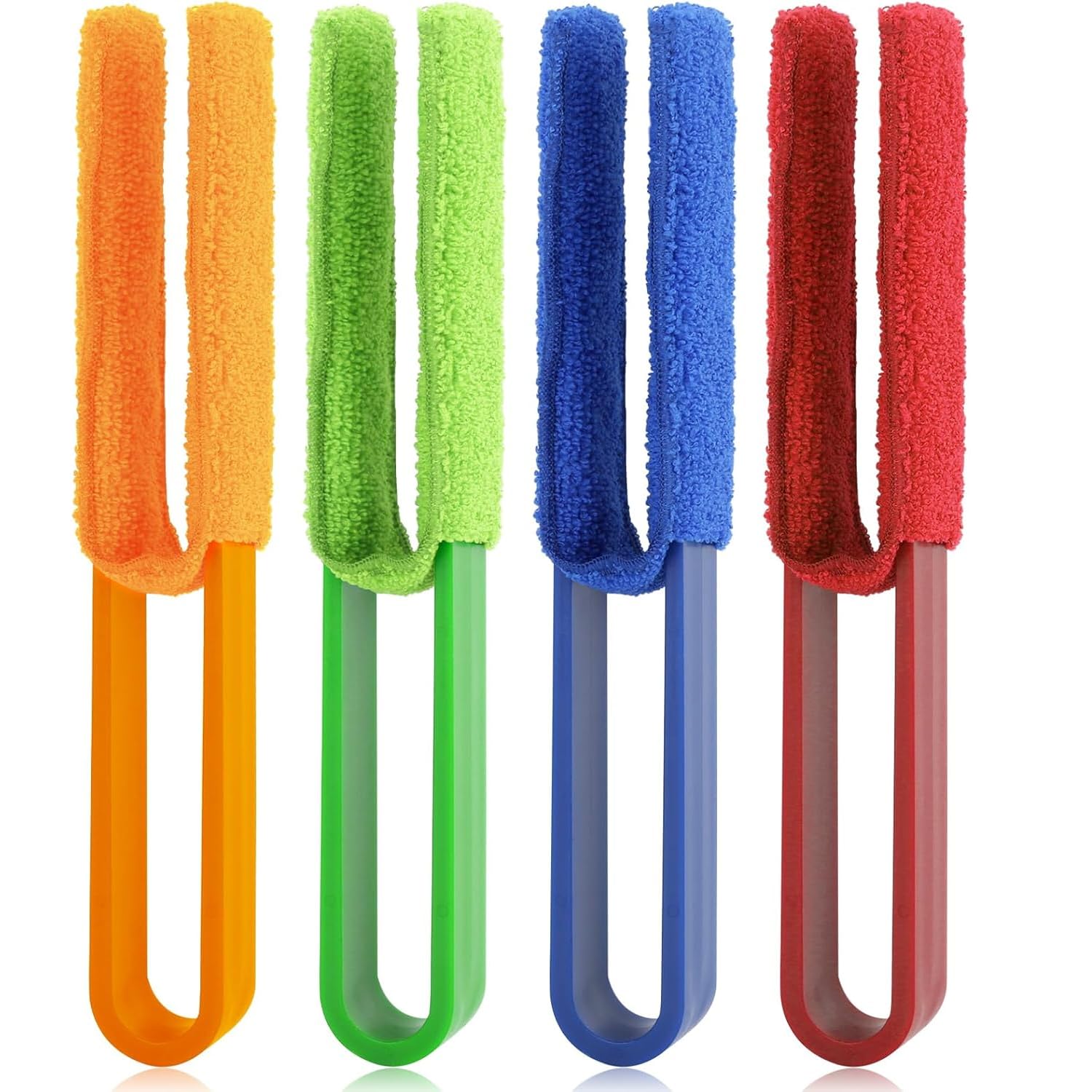 4 Pcs Venetian Blind Cleaner Tool,Blind Cleaner,a Multi-Functional Cleaning Tool,Suitable for Air Conditioner Dust Removal,Blinds,Curtain,Multifunctional Cleaners for Car Air Vents
