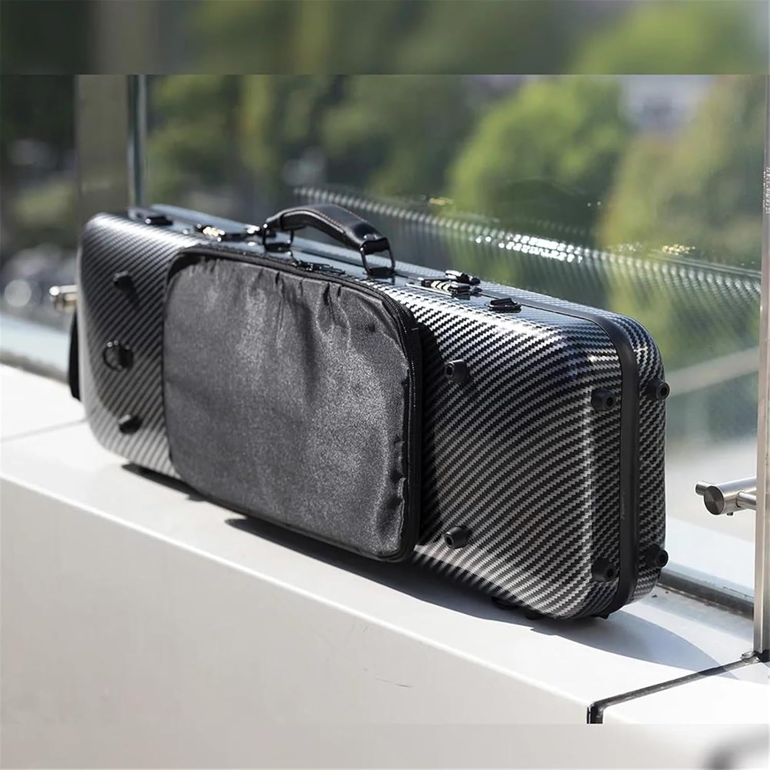バイオリンケース 4/4用 ブラック バイオリン Amazon.co.jp: 4/4 3/4 汎用性バイオリンケース カーボンマック