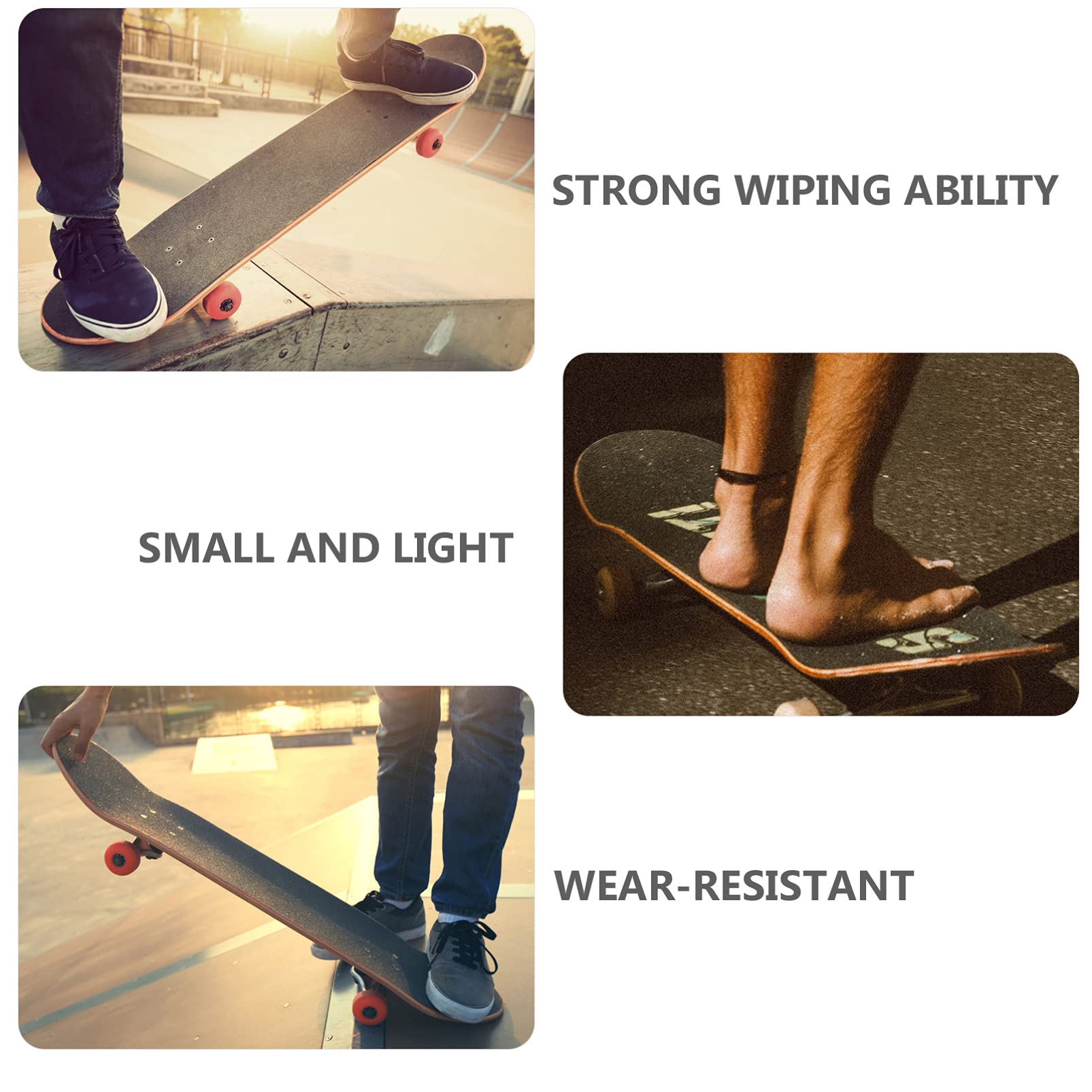 Happyyami Skateboard Cleaning Tool 10pcs Rubber Eraser Abrasive Sandpaper Eraser for Glue Removal