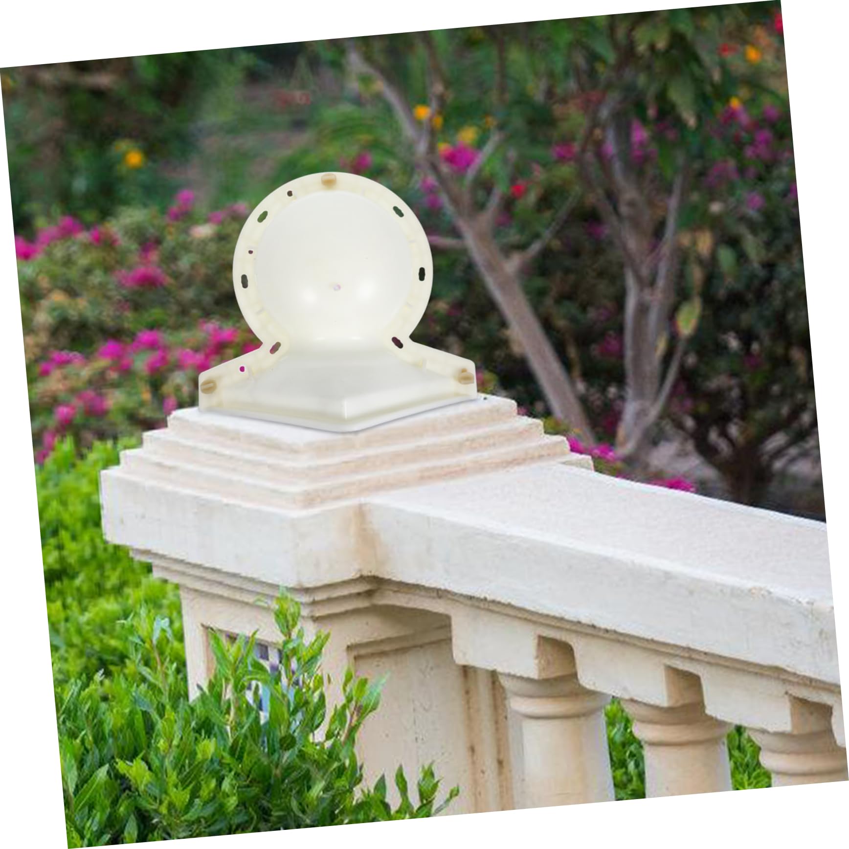 SEWACC Kunststoff Kugelform Zementform für Gartendeko und Balkongeländer mit Exzellenter Haltbarkeit Tragbar für Gartenliebhaber in Moderner Schlichter Gestaltung Zufällige Farbe