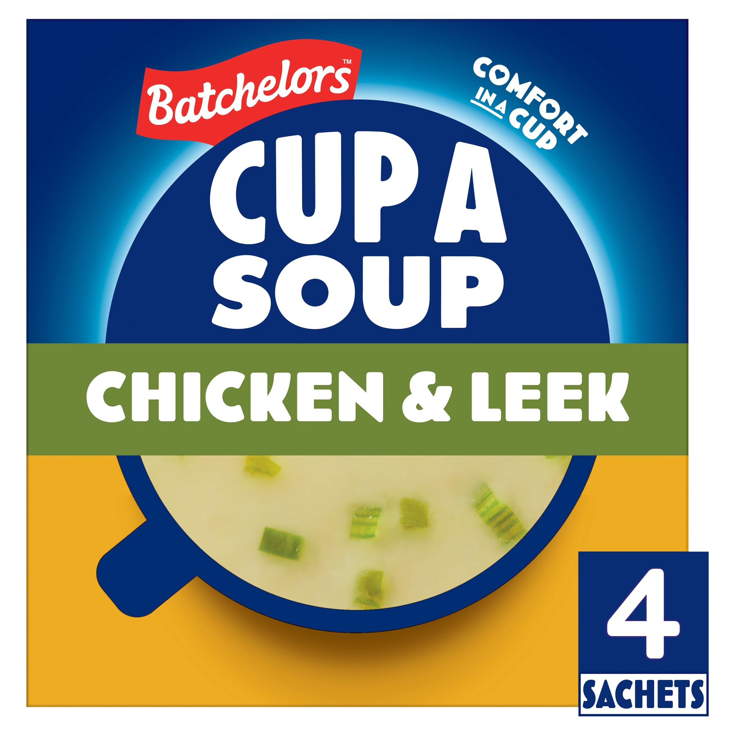 Batchelors Cup a Soup Chicken & Leek Instant Soup Sachets, 86 g (4-Pack)