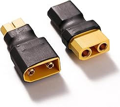 YIXISI 2 Stücke XT90 zu XT60 Stecker Adapter, XT90 Stecker auf XT60 Buchse und XT60 Stecker auf XT90 Buchse, für RC FPV-Drohnen, Lipo-NiMH-Akku-Ladegerät