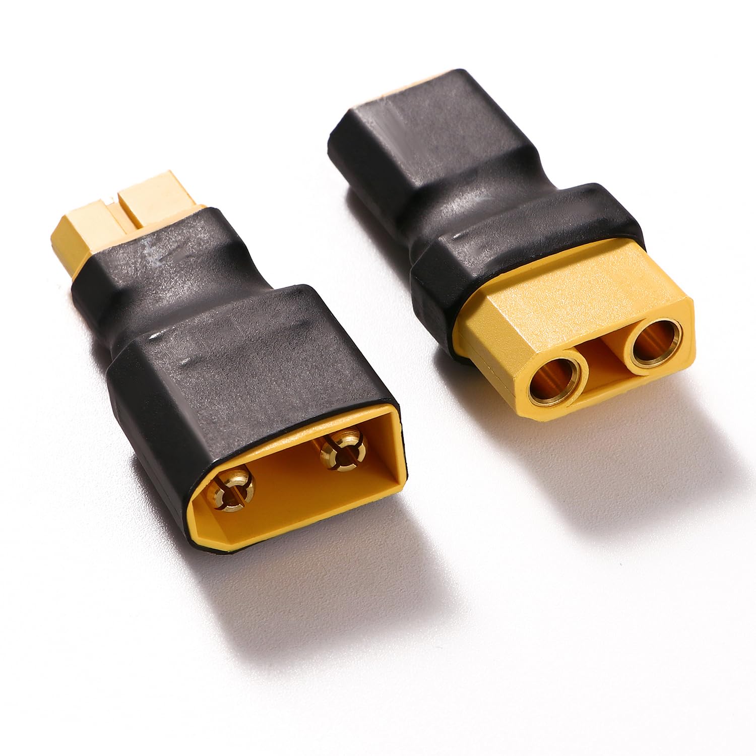 Lot de 2 adaptateurs XT90 mâle vers XT60 femelle, sans fil XT90 vers XT60, pour batterie RC Lipo ESC/chargeur