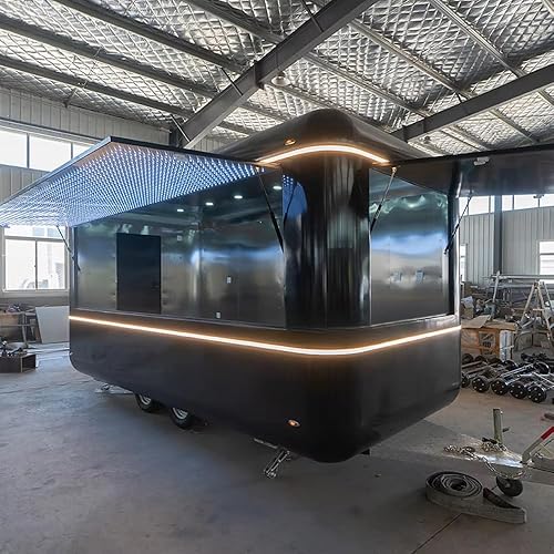 Fully Equipped Food Trailer with Customizable Kitchen and Branding, Ideal for Street Vendors Serving BBQ, Fried Chicken, Coffee, Ice Cream, and More