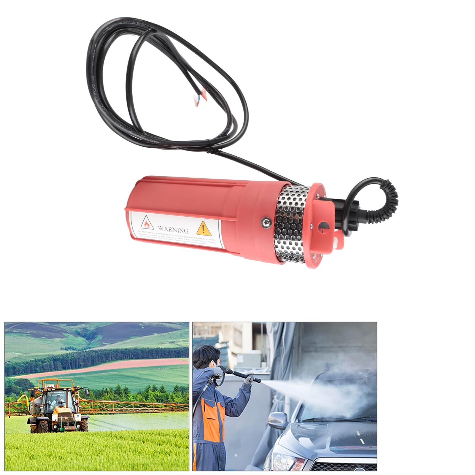 Fabater Pompa Sommergibile, Pompa Ad Energia Solare 12V DC 30m profondità