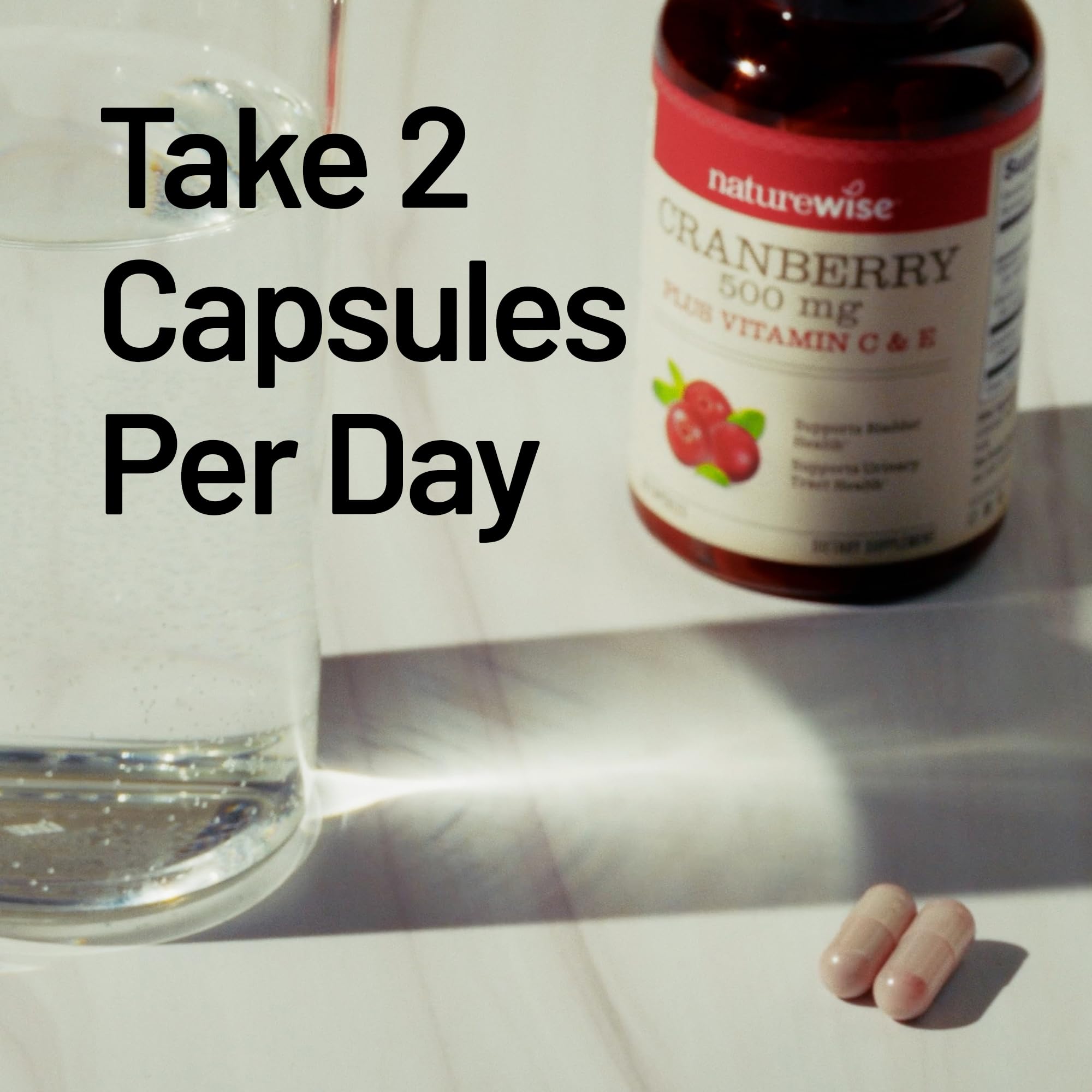 NatureWise Cranberry Extract 500mg for Women, Urinary Support, 60 Capsules — Amazon image 9