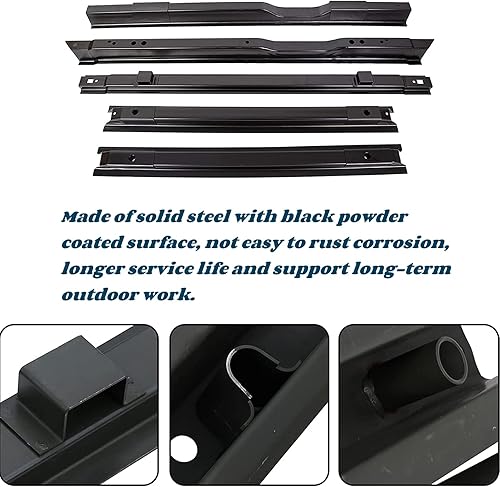 Miniatura 3 de Rieles de caja de camión compatibles con 1999-2018 F250 F350 Super Duty, 2008-2016 F450 Super Duty Truck Crossmember Long Bed Support Truck Bed