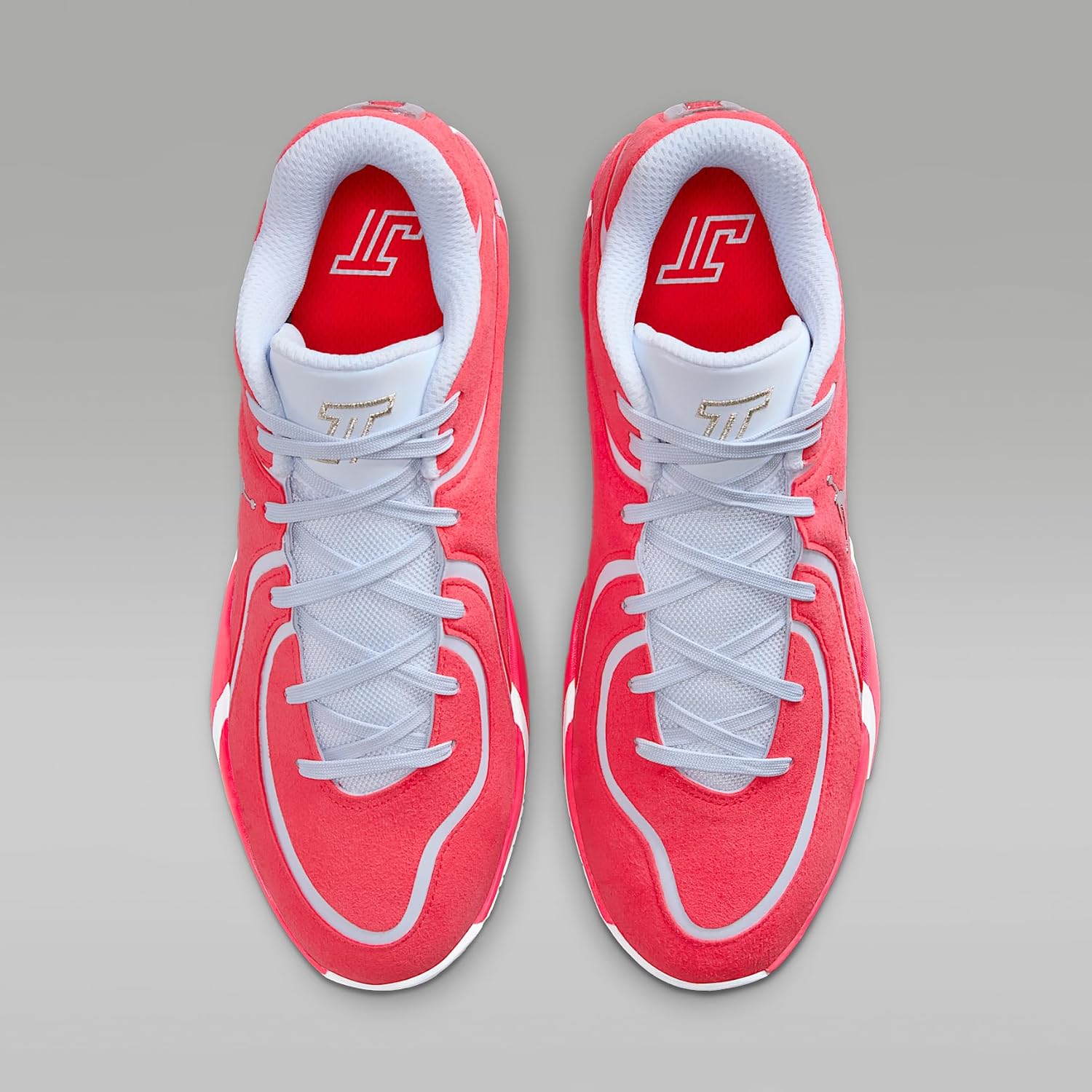 Jordan Tatum 4 Basketball Shoes (Siren Red/Football Grey/Metallic Silver) Size 11.5