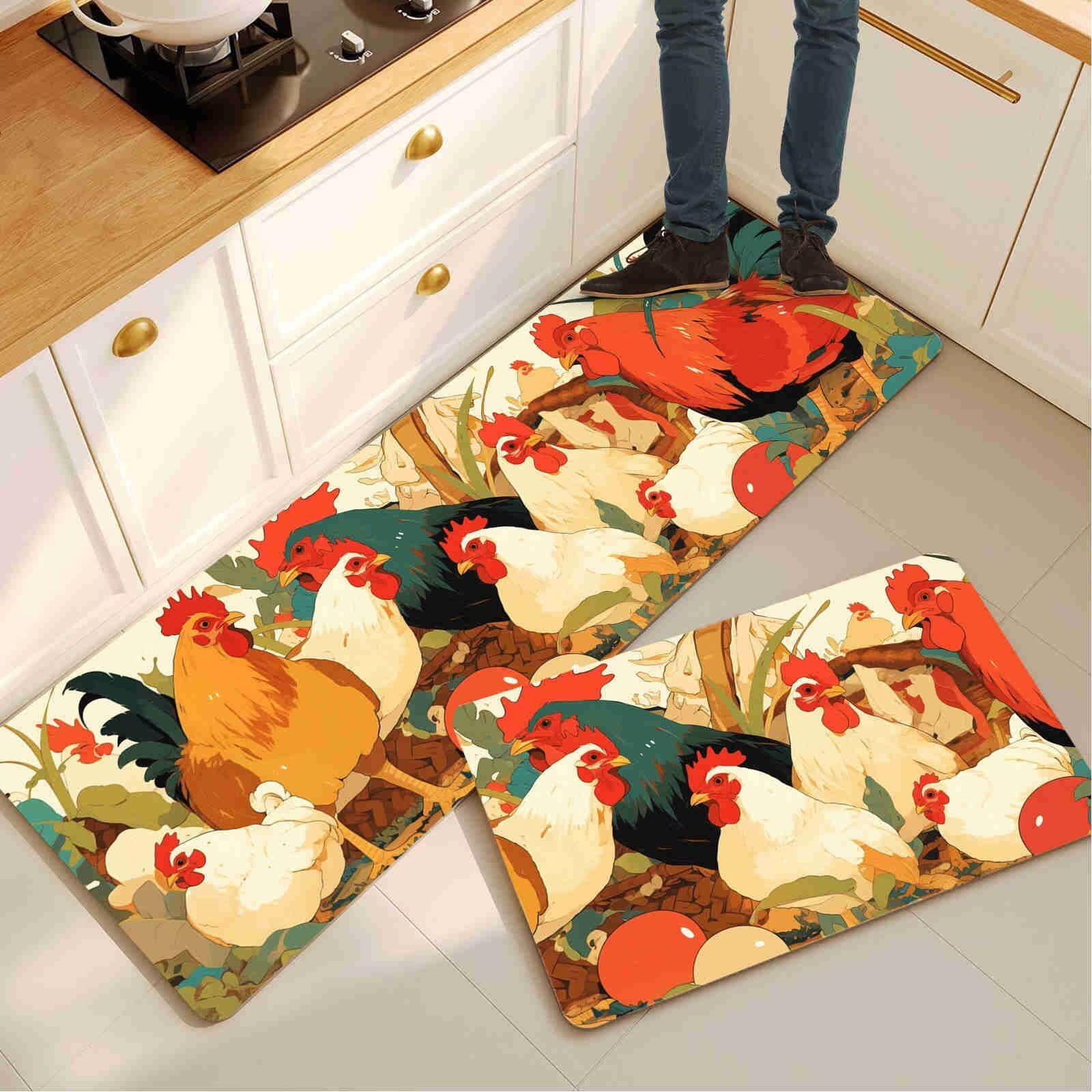 Alfombras cocina súper absorbentes y de secado rápido alfombra larga lavable para lavadero