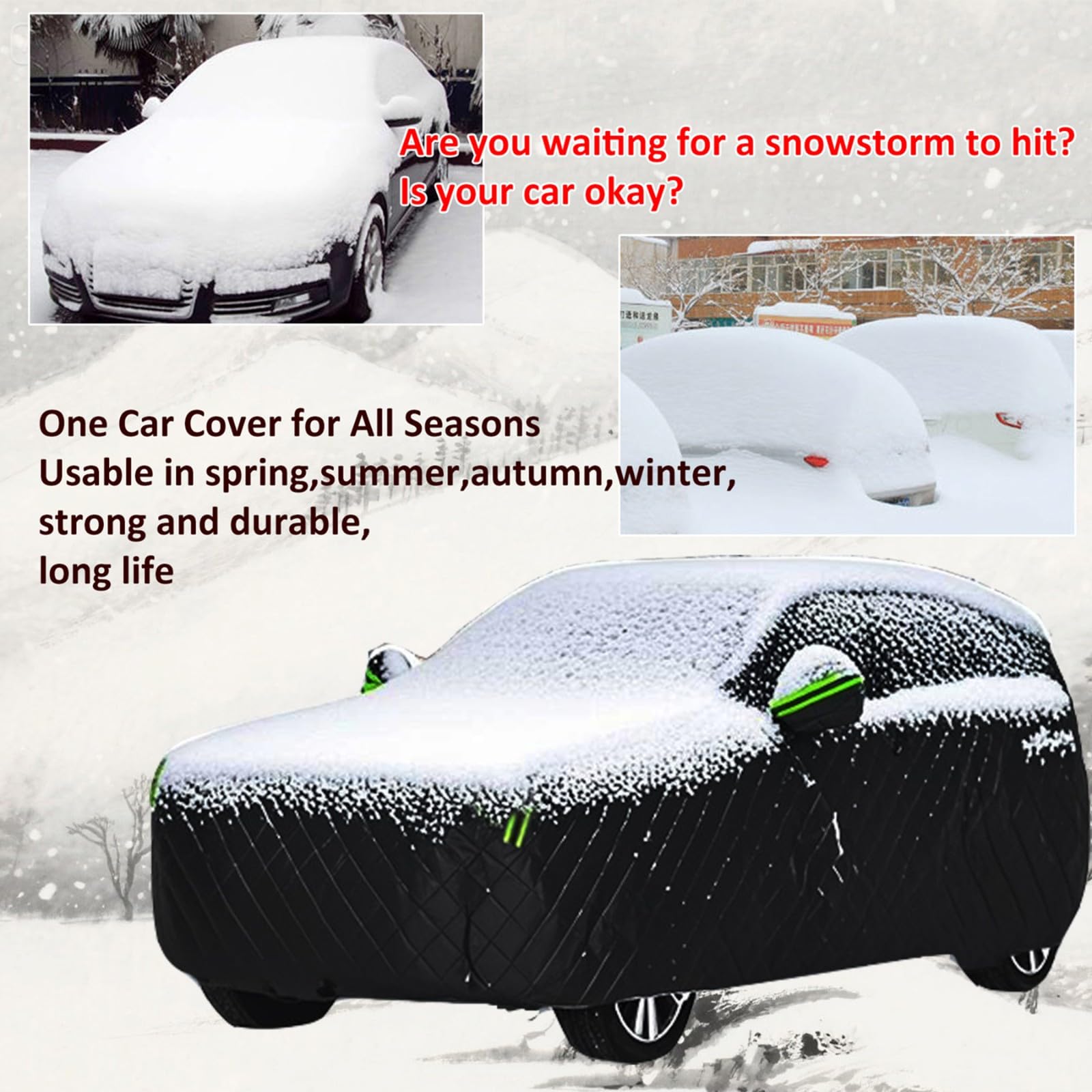 Funda Coche Antigranizo para Eagle Talon 1990-1999,Funda Coche Exterior 5 Capas Acolchada,Impermeable,Transpirable,Anti-UV,Antipolvo,Protección contra Granizo Lluvia Nieve y Viento(Negro)