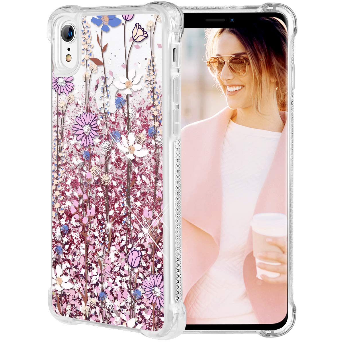 Pink Flower Cases For Iphone Xr POLA IPhone XR Magnetic Detachable