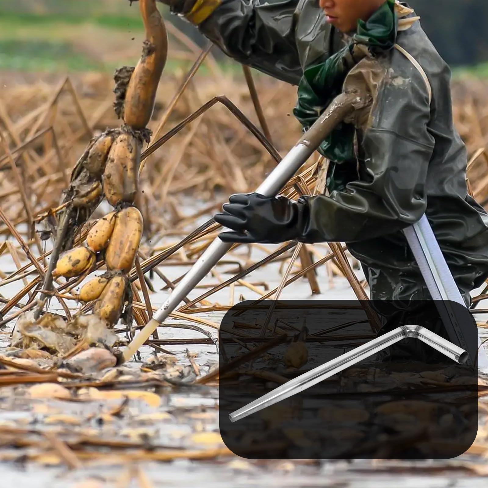 MAGICLULU Buse D'arrosage en Acier Inoxydable Argenté Tête Incurvée pour Pulvérisateur Agricole, Effet de Nettoyage Complet, Matériel Arrosage pour Jardin