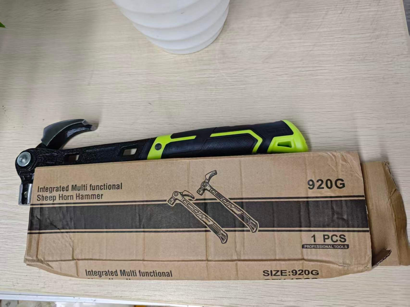 Martillo de garra ajustable de acero de alto carbono, cabeza multifuncional forjada para carpintería, mango ergonómico que reduce la fatiga, durabilidad tratada térmicamente