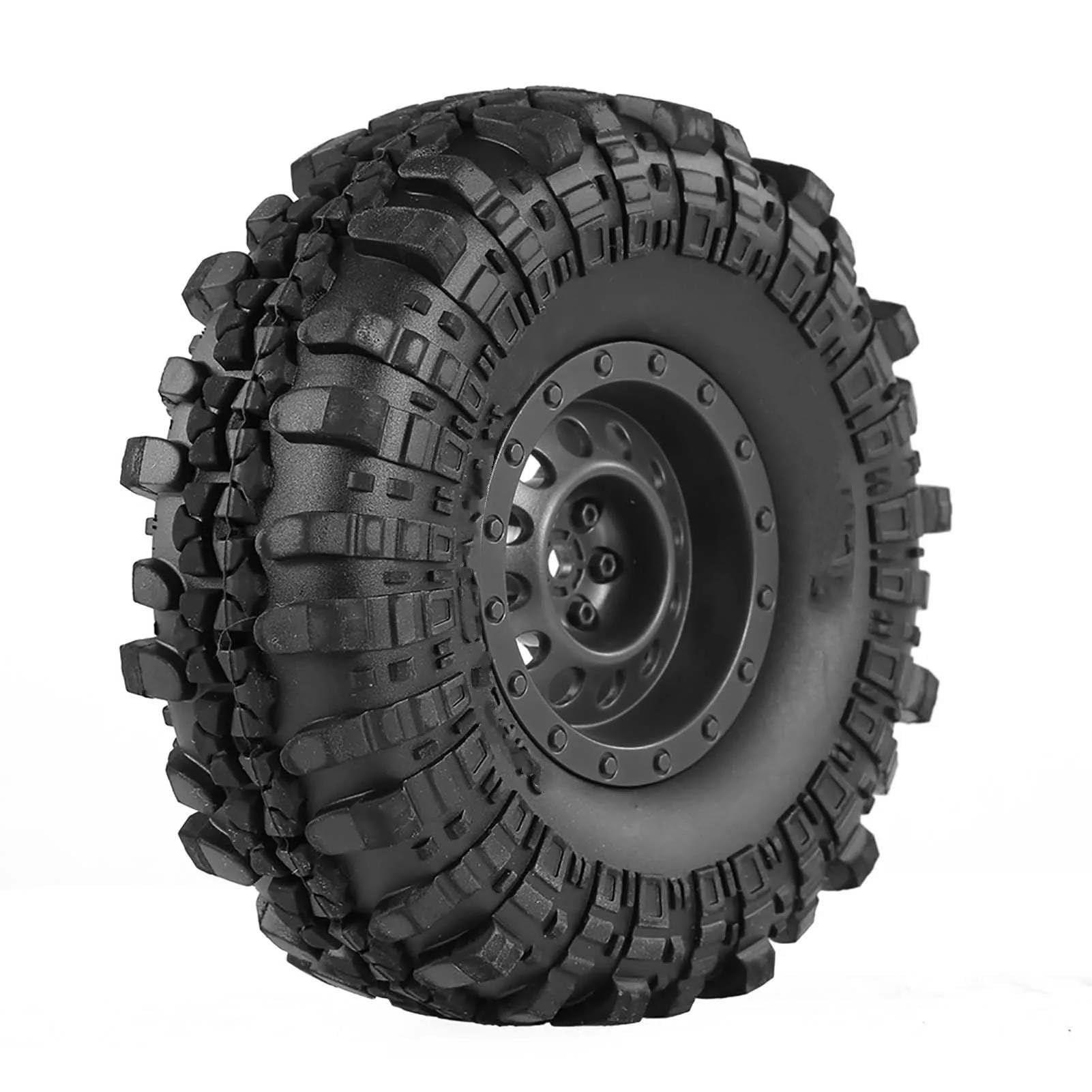 RC Neumáticos Rueda para Traxxas para HSP para Redcat para Tamiya para Axial SCX10 D90 1/10 RC Rock Crawler Car 4 Uds Neumáticos De Goma 1,9