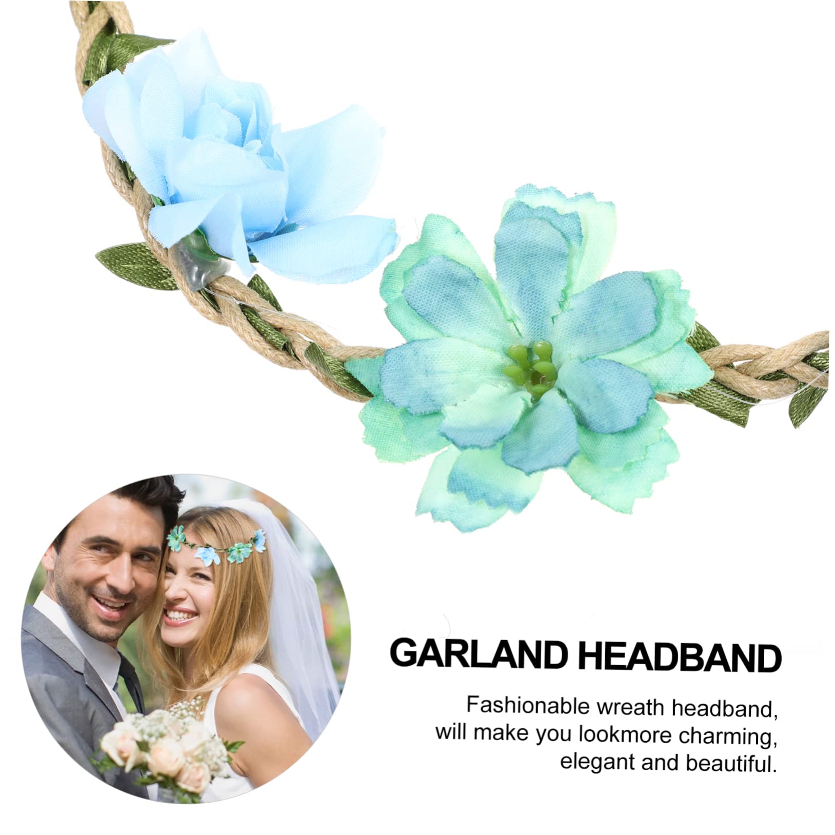 SHERCHPRY 18 Piezas de novia diadema accesorios para el cabello de novia diademas tiara de niñas diademas de flores de flores para seda