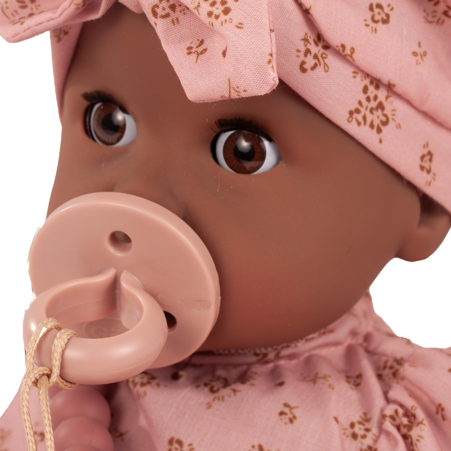 Götz 2616875 Cosy Aquini Millefleur Puppe 33 cm Badepuppe 8-TLG | für Kinder ab 3 Jahren, Babypuppe, ohne Haare, Weichkörper, braune Schlafaugen, Schnuller und Badetuch