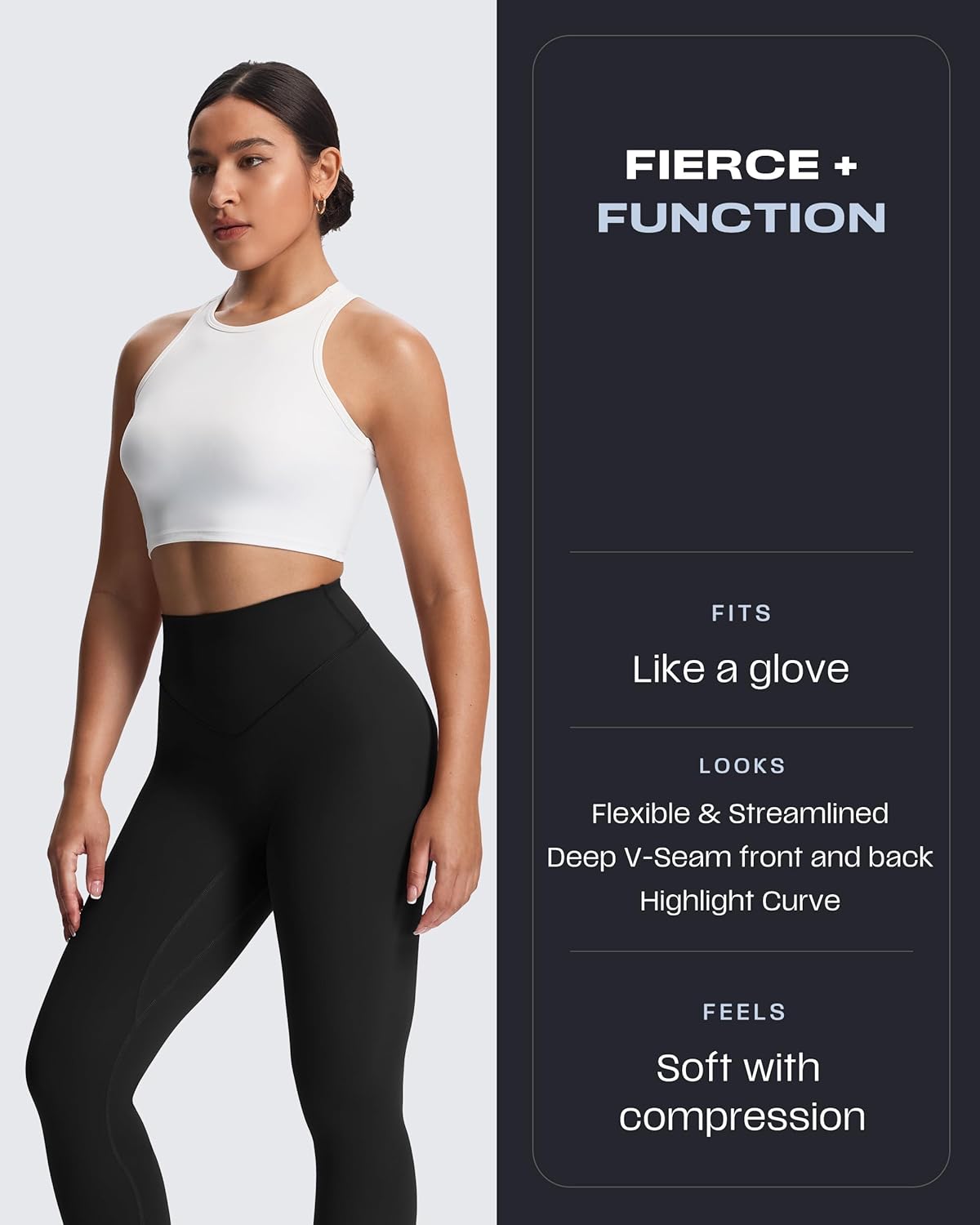 Aoxjox High Waisted Workout Metamorph Breeze Leggings for Women Tummy Control Buttery Soft Yoga Pants 24"/26"/28"