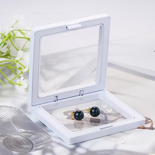 Miniatura 5 de SmileBelle Aretes tipo dormilona para mujer, de plata de ley de 18 quilates, con turquesa, como regalo de cumpleaños, aretes de cristal de perlas