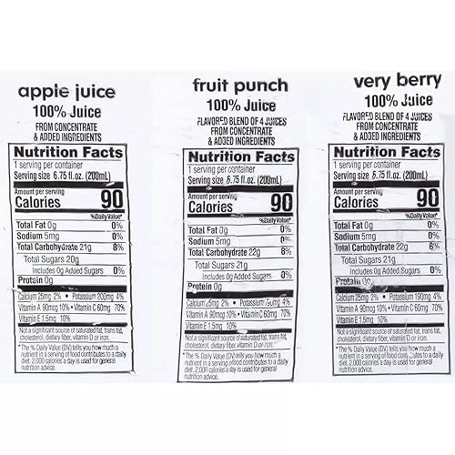 Miniatura 7 de Apple & Eve - Paquete variado de jugo 100% Sabores de manzana, bayas y frutas Cajas de jugo de 6.75 onzas, 36 unidades (2 paquetes de 36)