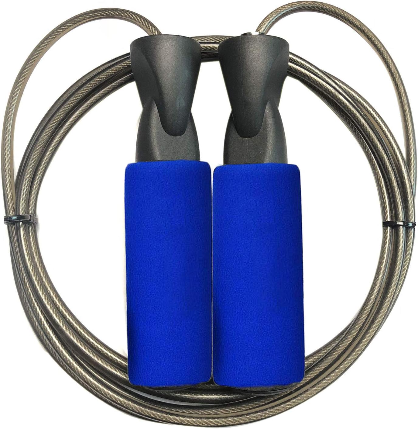 TIT COOPOPE Aerobic Exercise Boxing Skipping Jump Rope Adjustable Bearing Speed Fitness Skipping Rope Black Wire
