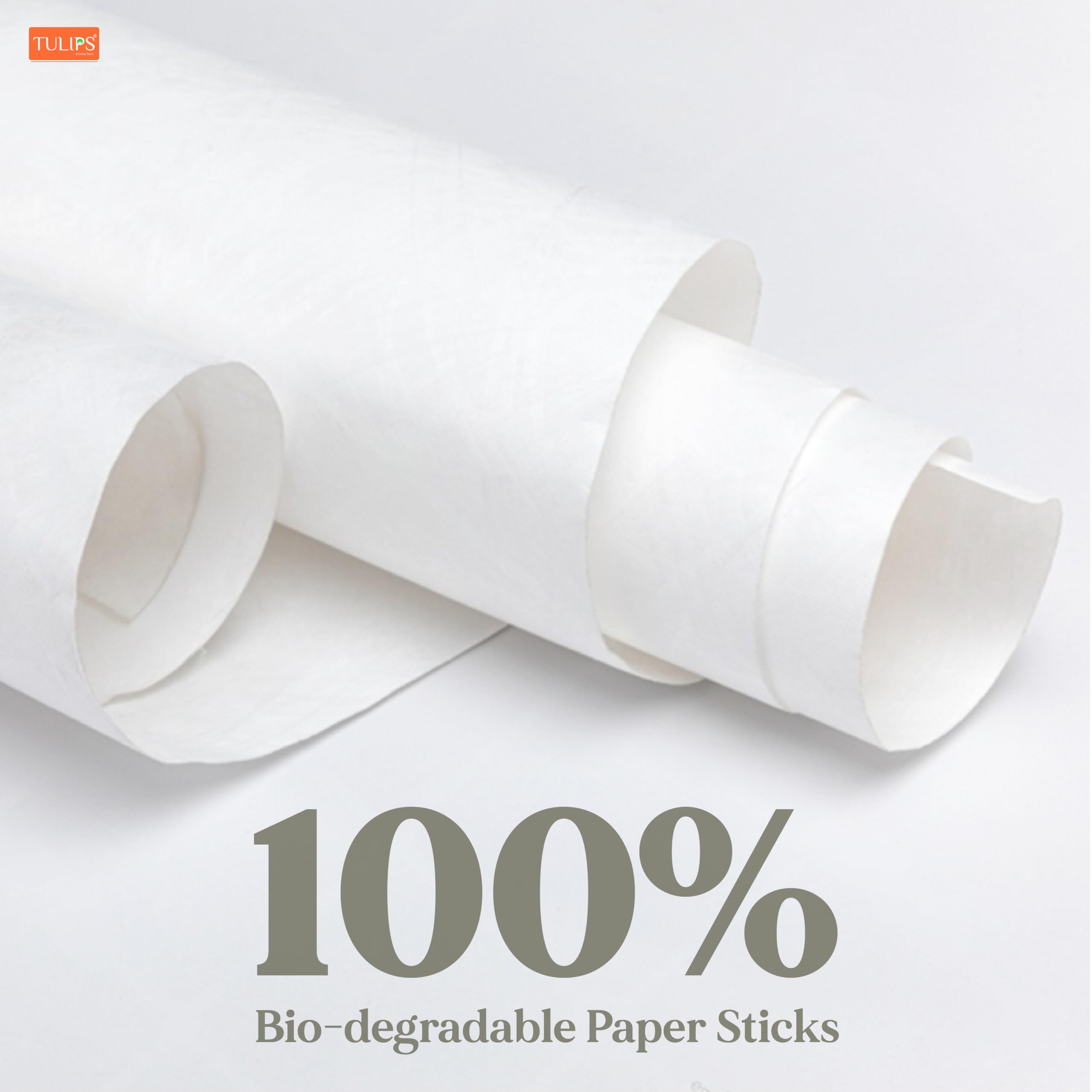 TULIPS Cotton Ear Buds/Swabs (pack of 2) with white PAPER Sticks (300/600 Tips ) in a Jar 4