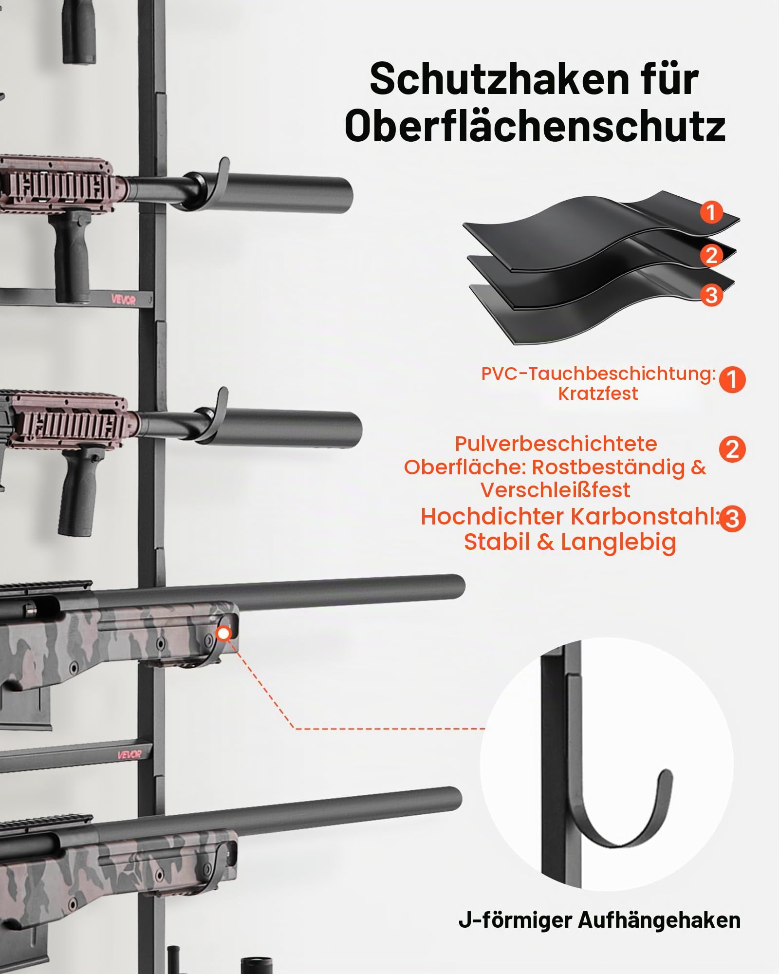 VEVOR Waffenwandhalterung
