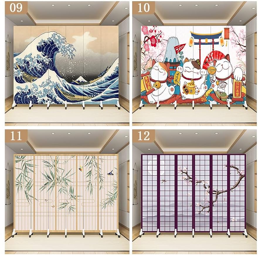 Amazon | [JIMSHUINIO] スクリーン パーテーション 6連 間仕切り