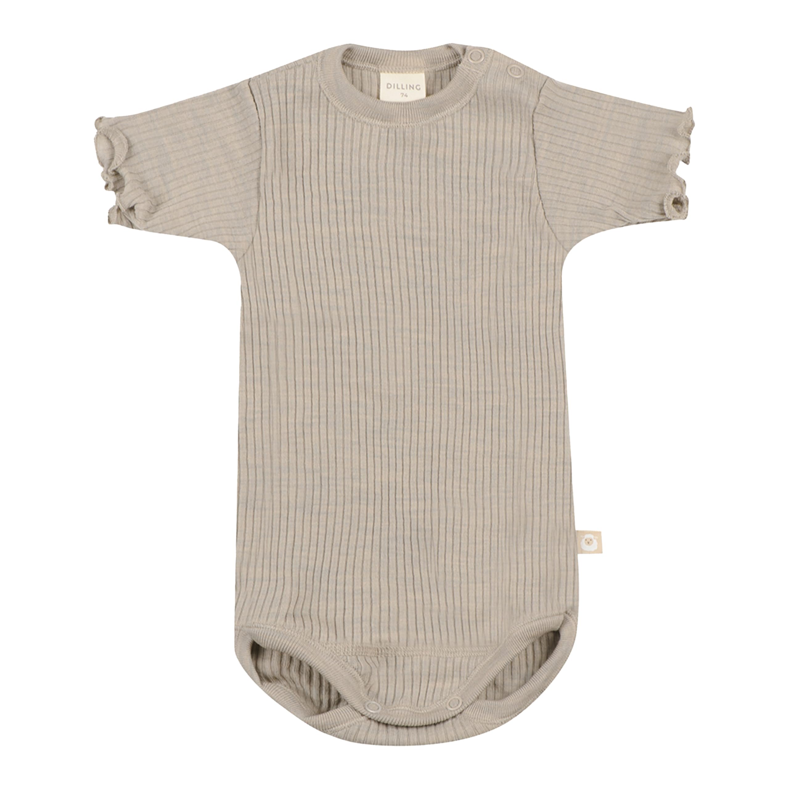 DILLING Kurzarm-Body aus Merinowolle für Babys