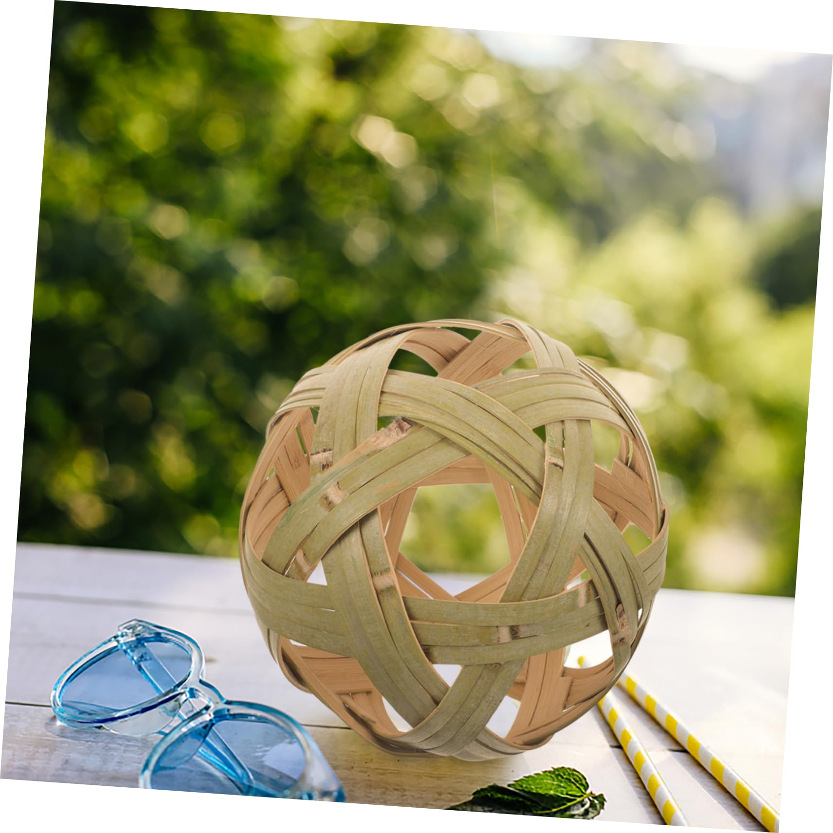Ciieeo 2St Dekokugeln aus Bambus Naturbambus Dekoration Bambusball  Dekoration Bambuskugel Bambusball fr fr zu Hause Kunst Bambus weben :  Amazon.de: Kche, Haushalt & Wohnen