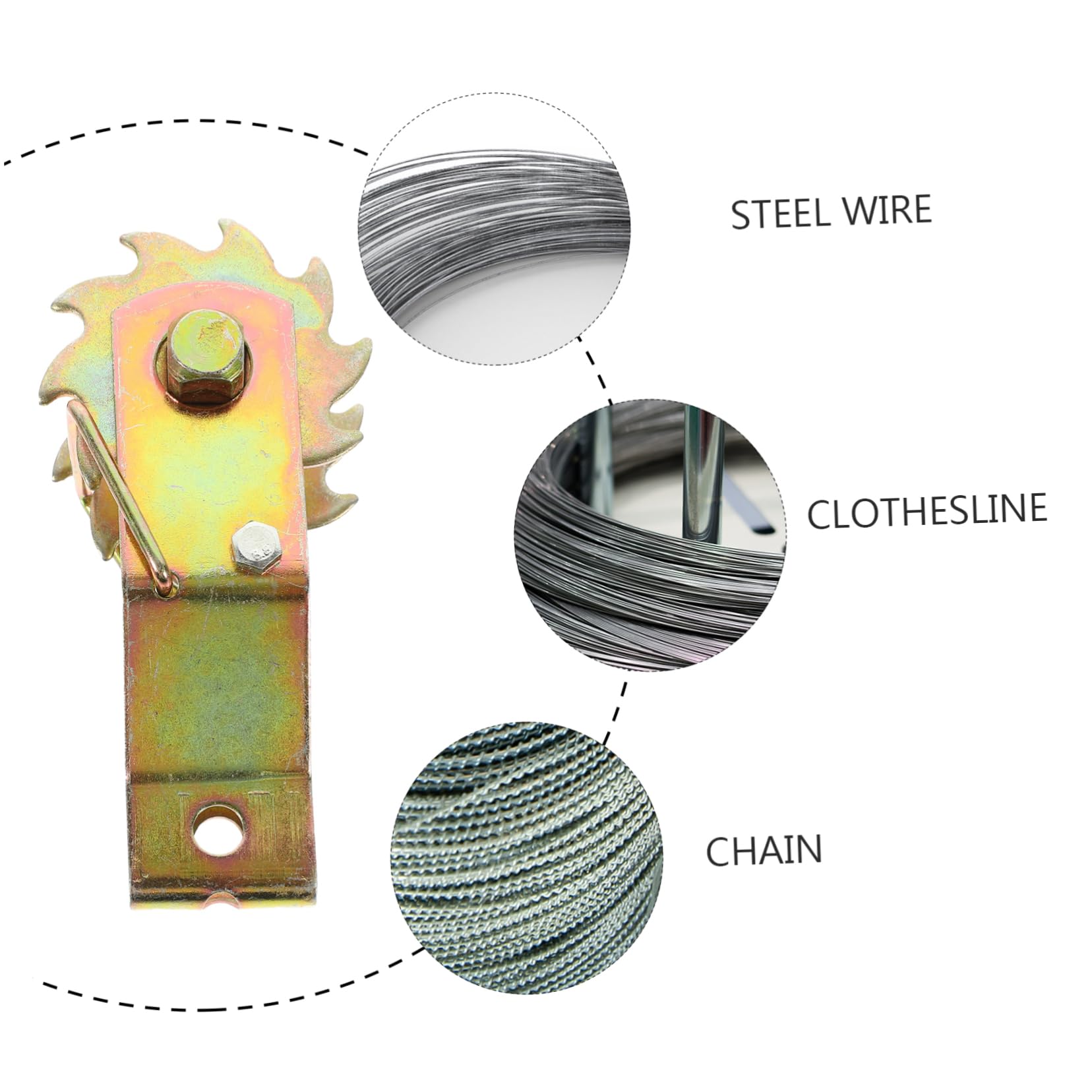 Alipis 3 Pezzi Tenditore per con Struttura Leggera e Resistente Tensionatore per Filo da Giardino Strumento Professionale per Tensione su e Linee per Uso Esterno e Impieghi Gravosi
