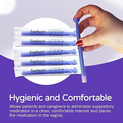 Miniatura 2 de Aplicador de supositorios fácil de usar para mujeres, aplicador vaginal desechable para supositorios de varias marcas, 1 paquete, 6 unidades, tamaño