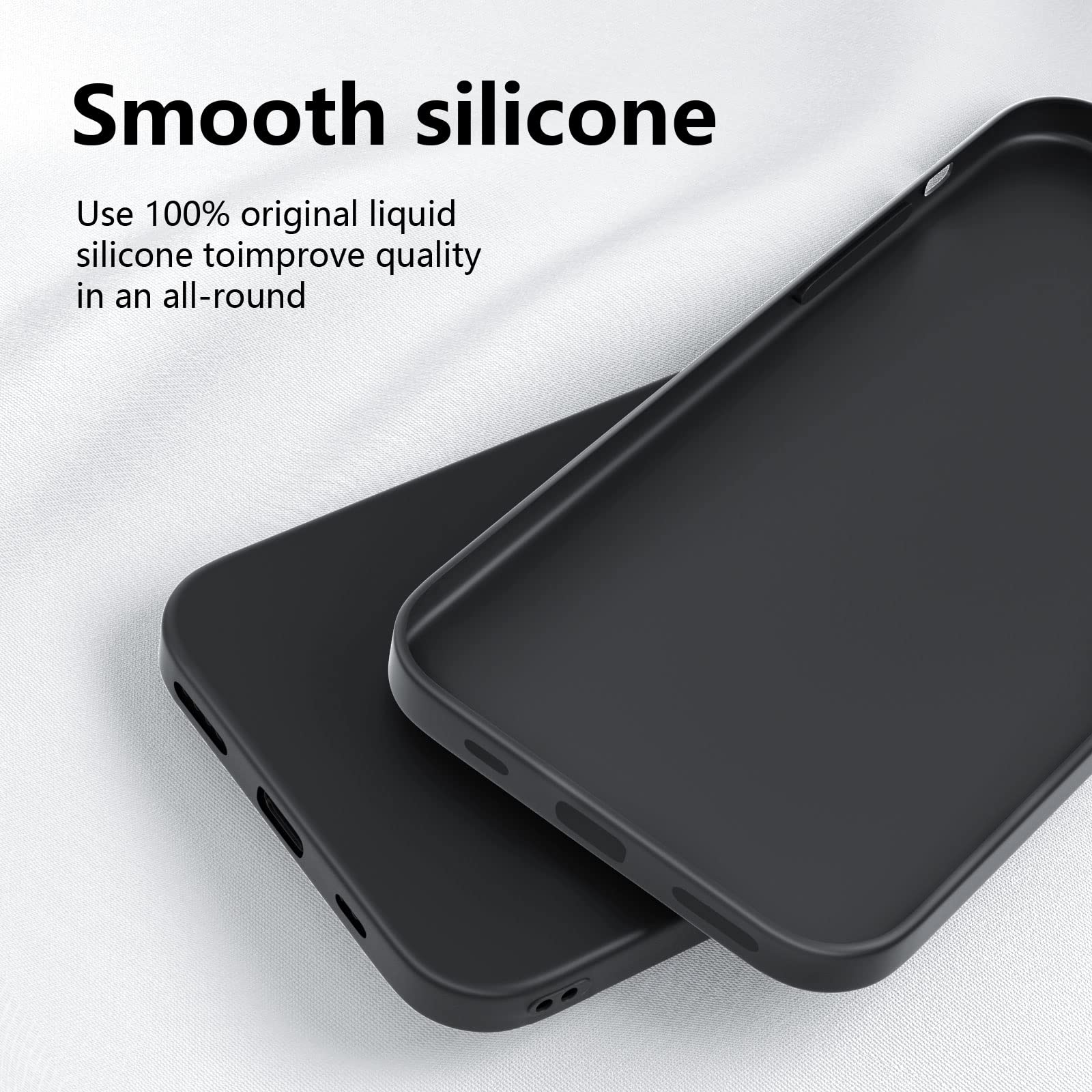 Pazase Custodia per iPhone 14 Pro Max (6,7 pollici), con 3 pellicole