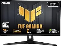 ASUS TUF Gaming VG27AQ3A 27" QHD 180Hz 1ms IPS HDR Monitor - FreeSync Premium, G-SYNC Compatible, ELMB Sync for Blur-Free Gaming