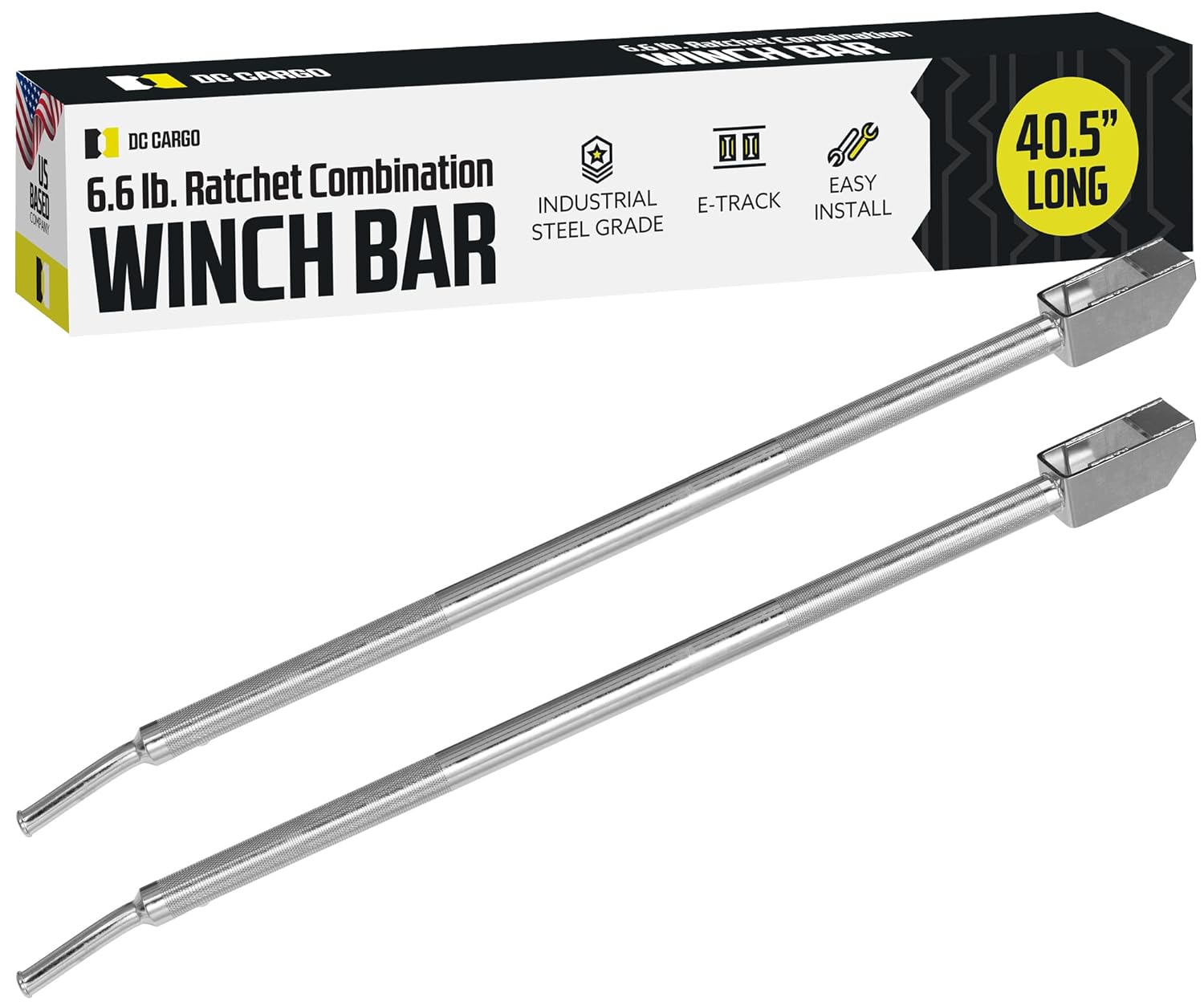 Winch Bar 40.5" Extra Long – Square Head Carbon Steel view 8