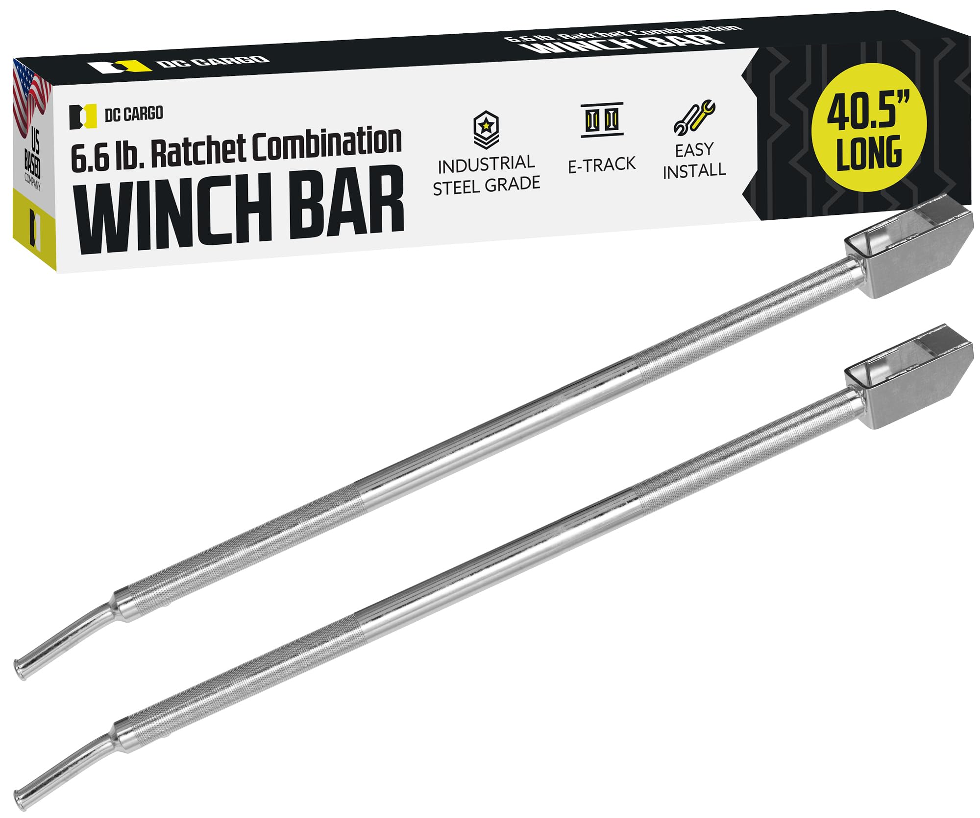 DC Cargo Mall Combination Winch Bar — 40.5' (2 Pack)