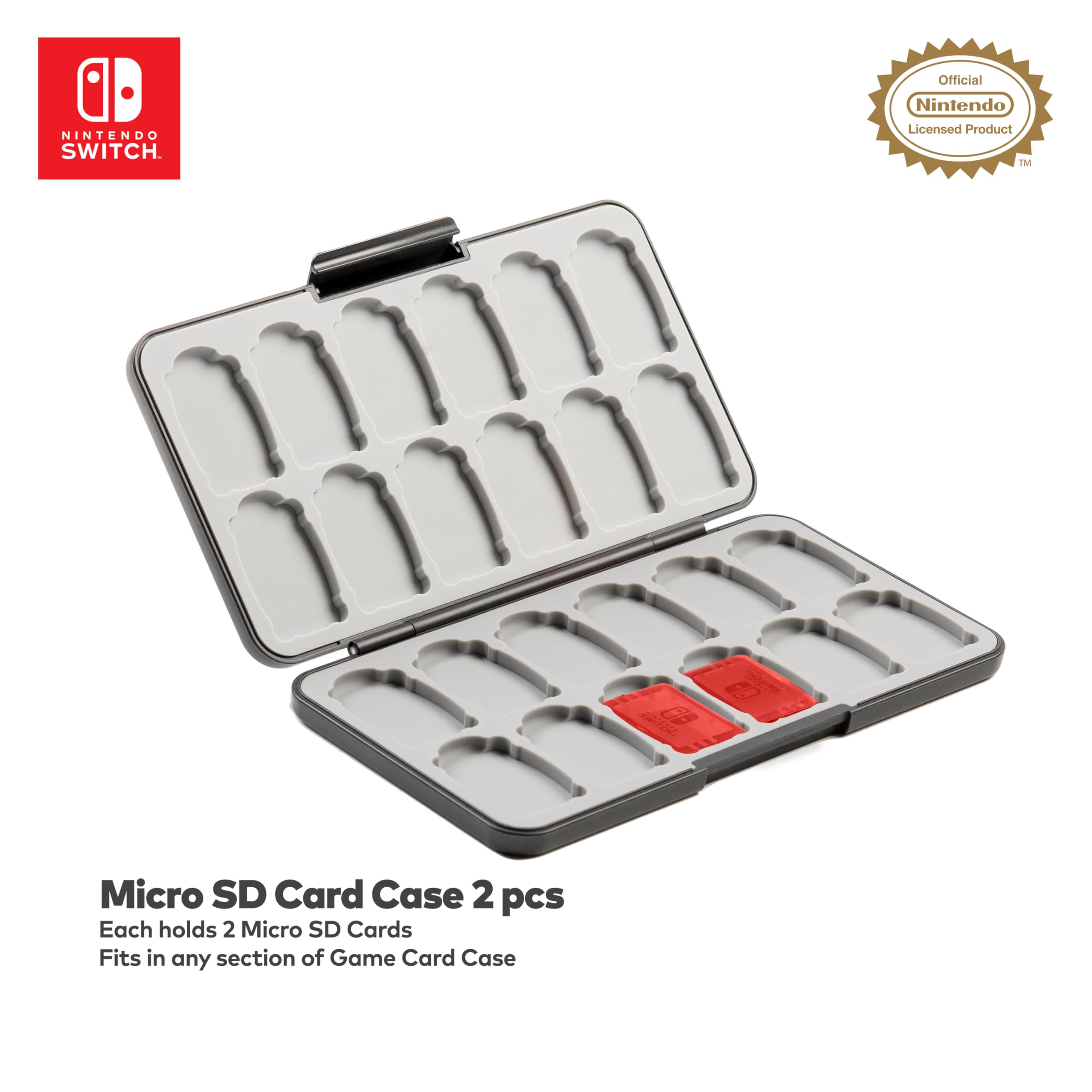RDS Funda para Nintendo Switch, Super Mario, con Capacidad para 24 Naipes y 4 Cartas microSD, Multicolor, Multicolor
