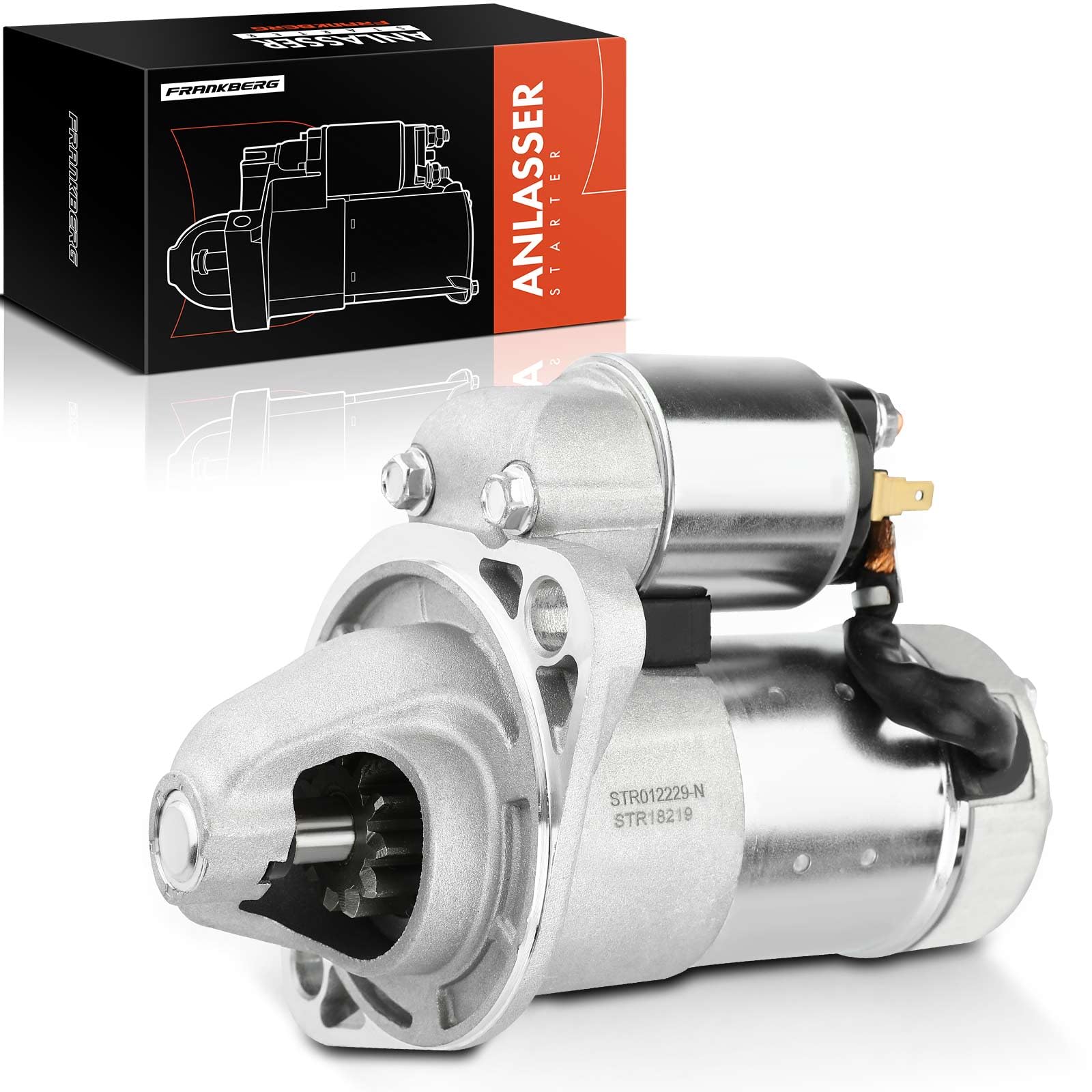 Frankberg Démarreur Compatible avec Marine 2YM15 3JH3 3JH3E 3JH3E-YEU 3JH4E 3YM20 3TNV82 3TNV82A 4JH3E 4TNE88 1999-2003 Remplacer# 129608-77010