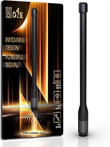 Miniatura 10 de Antena corta de fibra de carbono de repuesto KEYO1E compatible con Ford F150 Raptor 2010-2024  7.9 pulgadas de goma flexible duradera superior