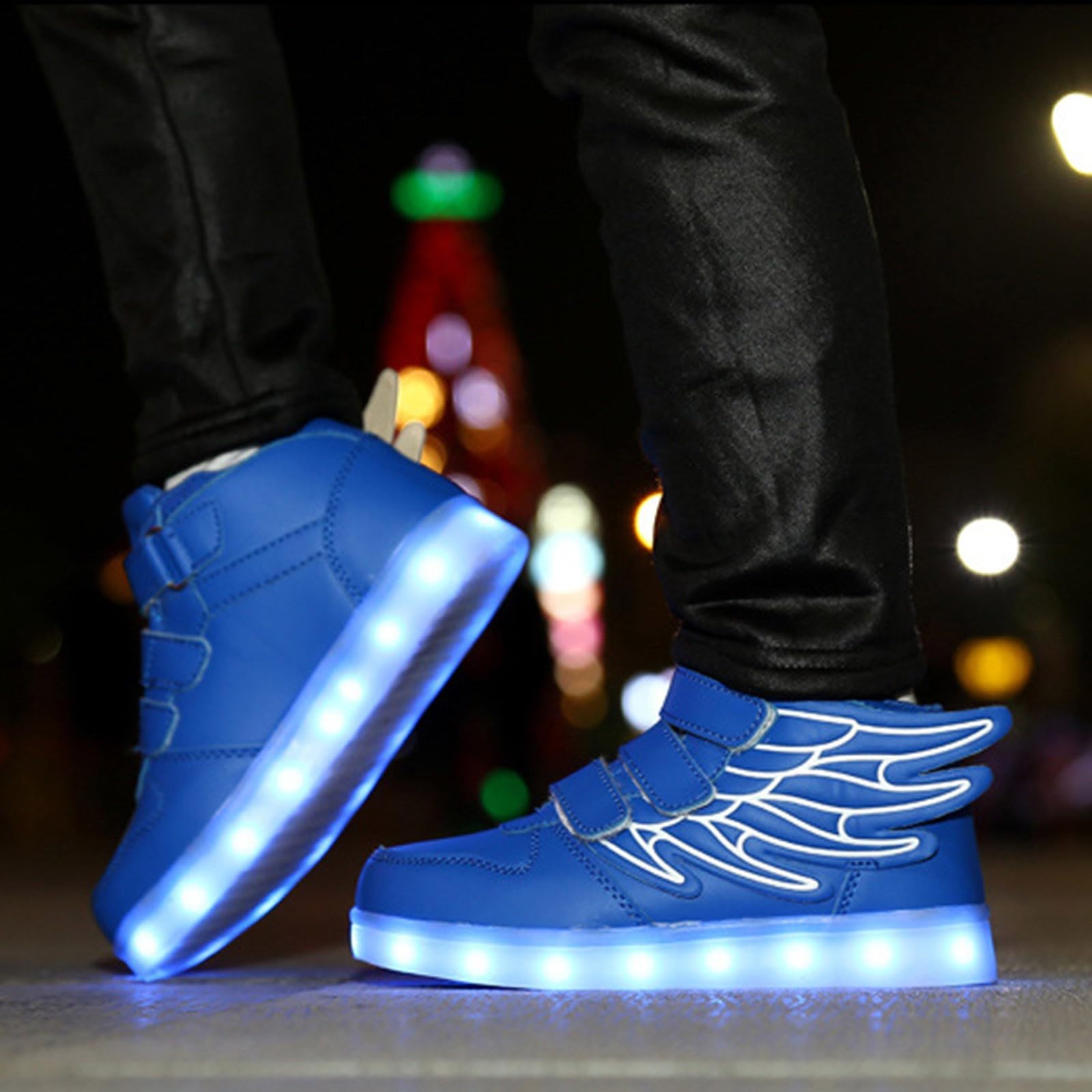 Scarpe luminose Ragazzi e Ragazze LED Scarpe Alte Scarpe da Ginnastica lampeggiante USB Ricaricabile Traspirante Antiscivolo Sport All'aperto Scarpe da Corsa