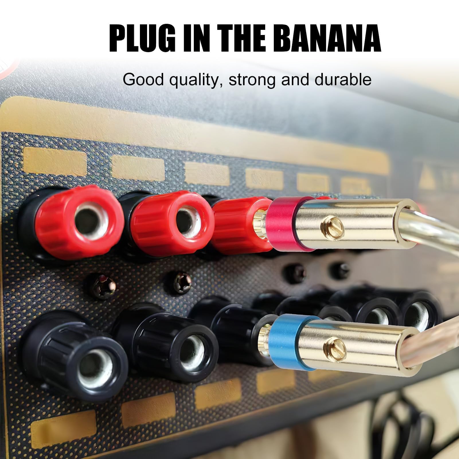 1 pz connettori a Banana Coppia Terminali Rosso Nero 1 pz connettori a Banana Coppia Terminali Rosso Nero