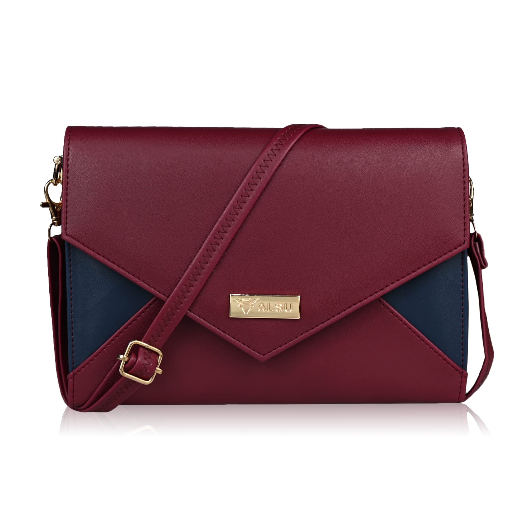 ALSU Womens Maroon trendy Sling Bag | deattachable straps |card slots (klm-016mar) (B0BV6L36V4) Amazon Price History, Amazon Price Tracker