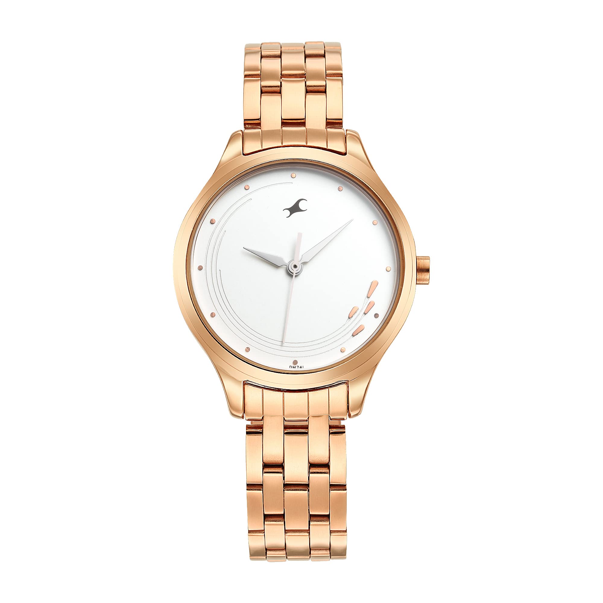 Fastrack Stunners Quartz Analog White Dial Stainless Steel Strap Watch for Girls-NR6248WM02 (B0B7B49RNX) Amazon Price History, Amazon Price Tracker