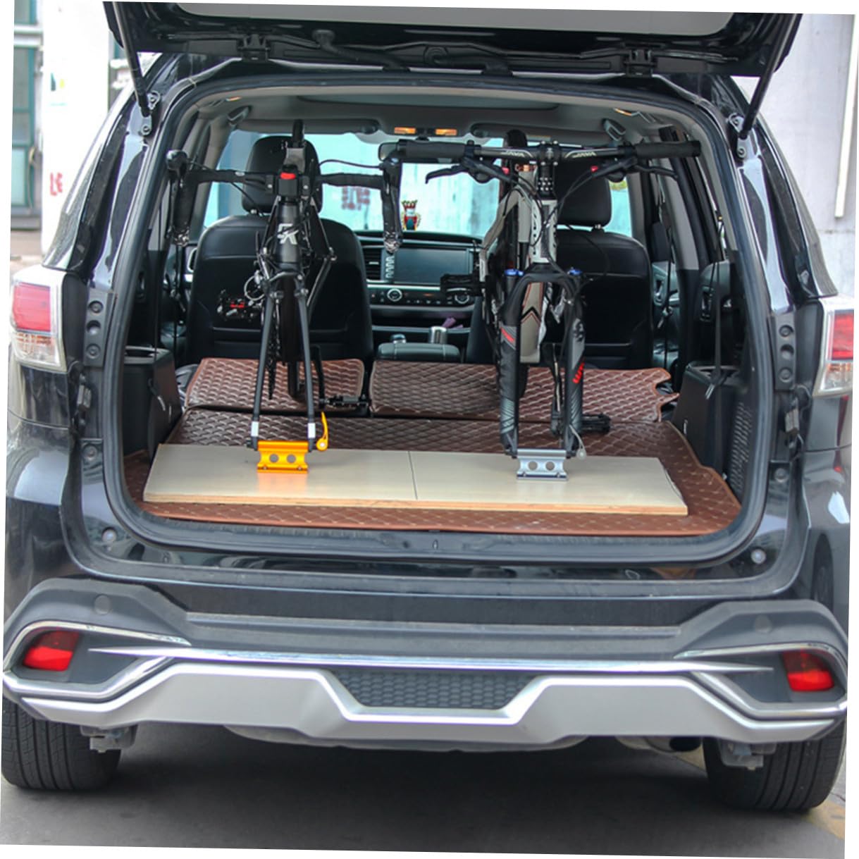 Cabilock Soporte De Horquilla para Bicicleta Estructura De Aleación, Compatible Superficies Sólidas, Adecuado para Viajes Al Aire Libre y Portaequipajes