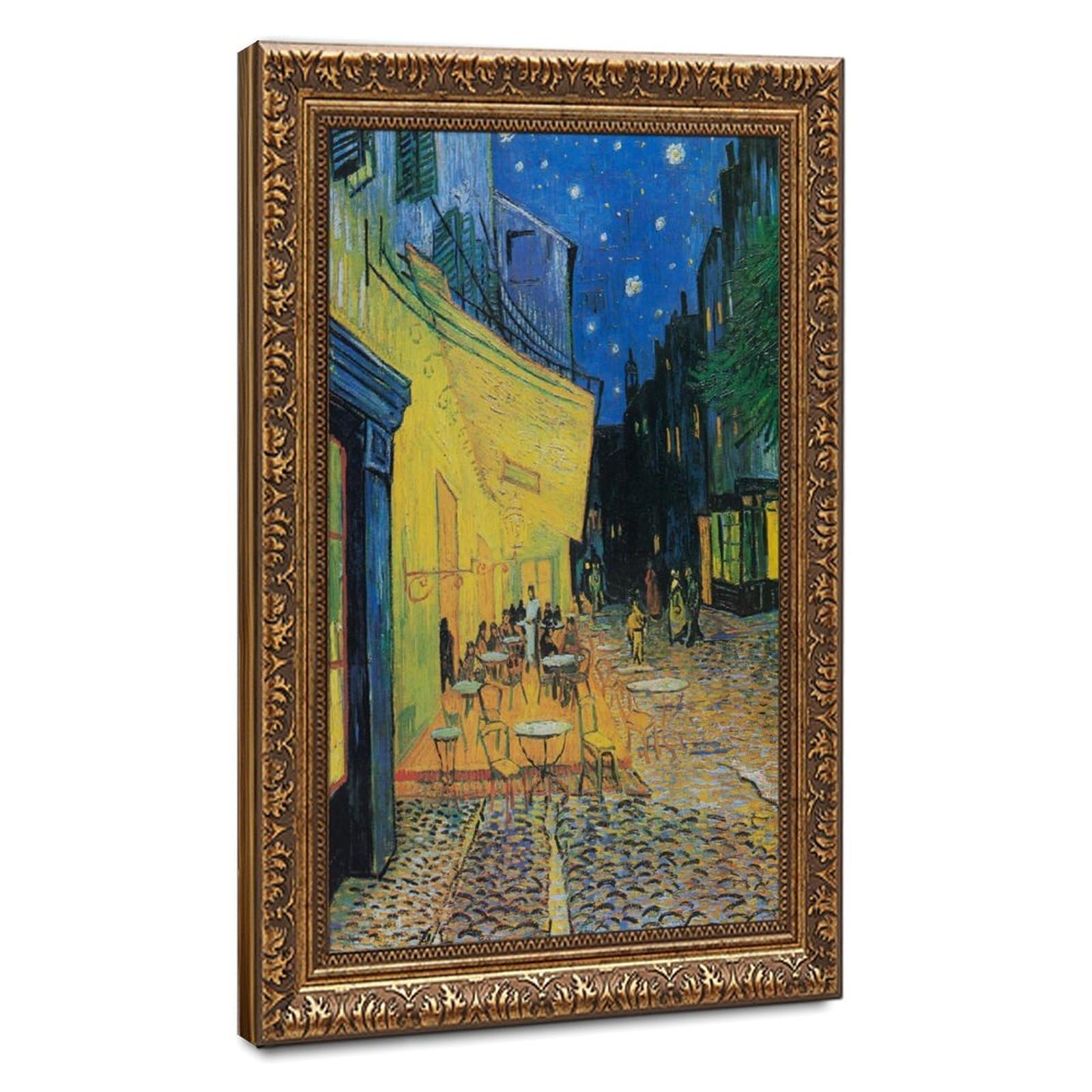 WCYB Vincent Van Gogh - Café Terrace at Night 1888 - Starry Night Cafe - Fine Art Giclee - Famous Painting Print Prints Posters Canvas Deco Paintings Wall