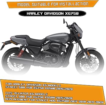 Kinglemc Crash Bar Engine Guard Highway Bar for Harley XG Models(Black-C)