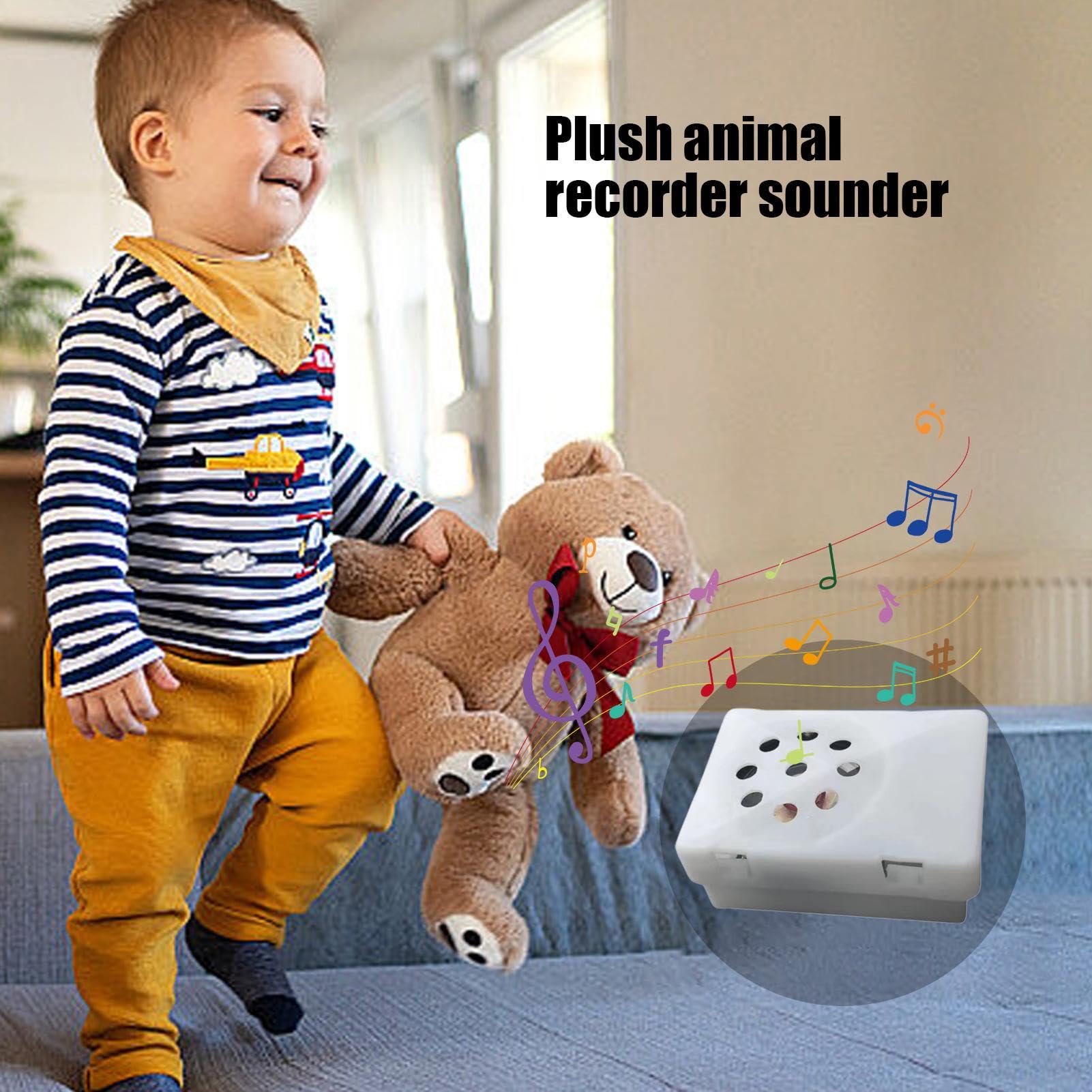 Boîte vocale de 30 secondes pour animaux en peluche, facile à enregistrer, appar Boîte vocale de 30 secondes pour animaux en peluche, facile à enregistrer, appar
